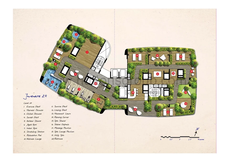 Site plan of Spottiswoode Suites in Singapore