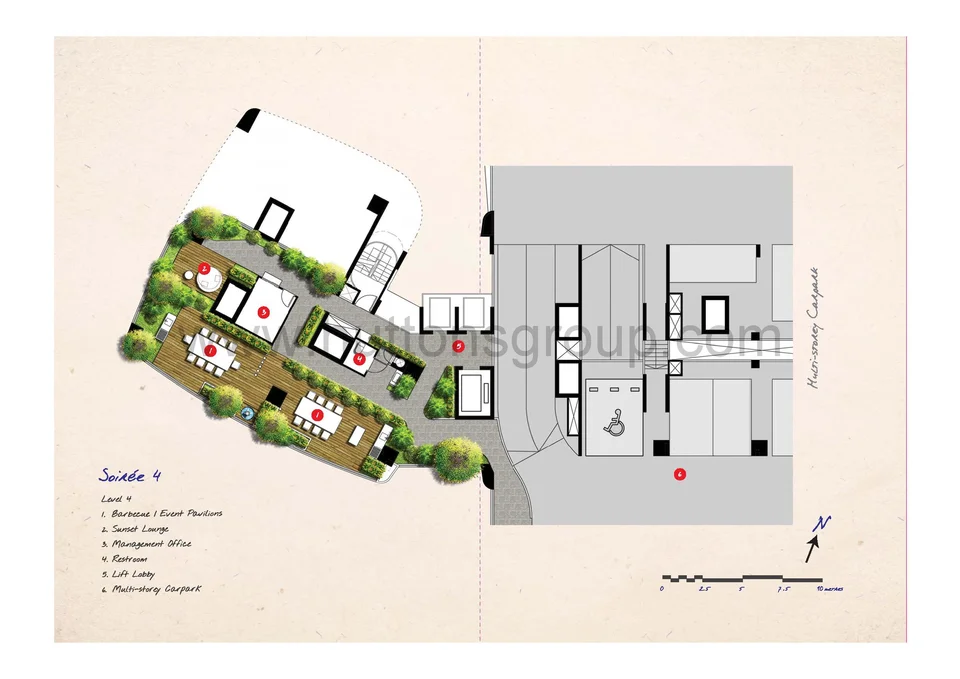 Site plan of Spottiswoode Suites in Singapore
