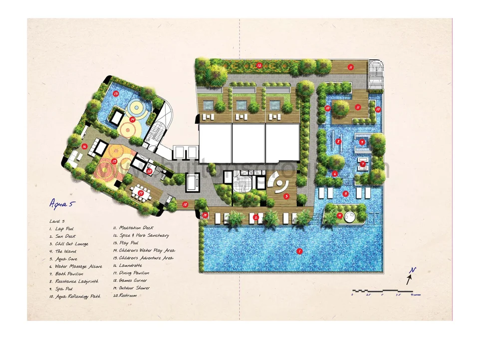 Site plan of Spottiswoode Suites in Singapore