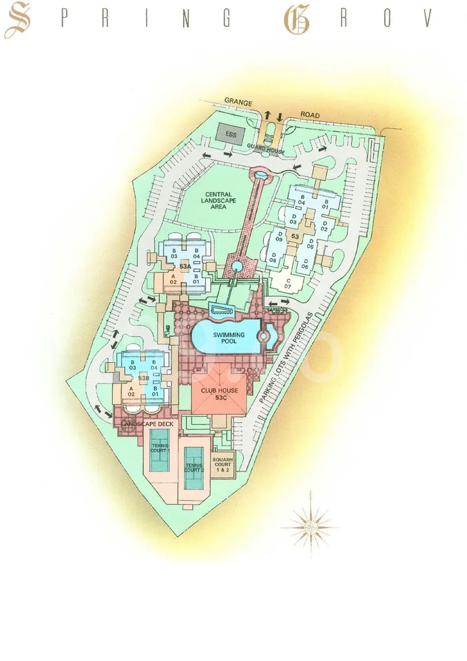 Site plan of Spring Grove in Singapore