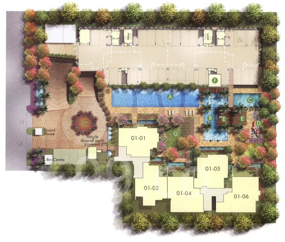 Site plan of Spring @KATONG in Singapore