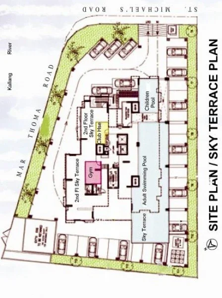 Site plan of St Michael Regency in Singapore