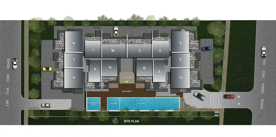 Site plan of Stadia in Singapore