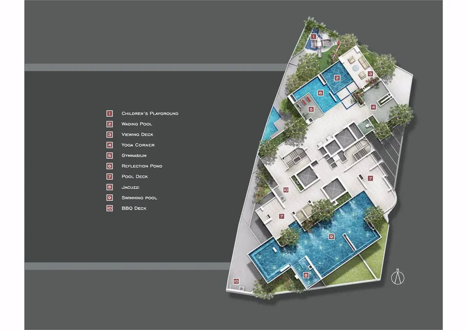 Site plan of Starlight Suites in Singapore