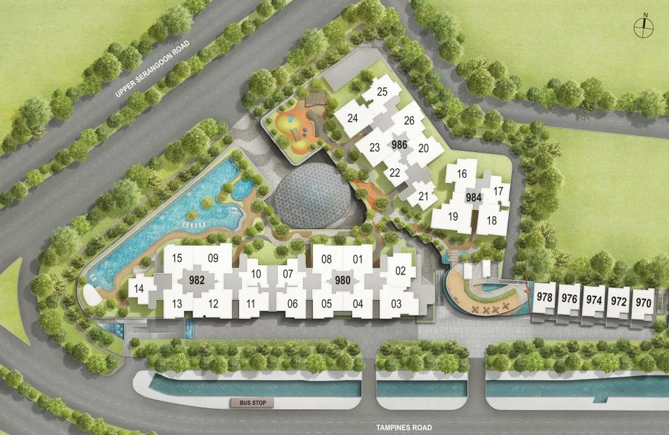 Site plan of Stars Of Kovan in Singapore