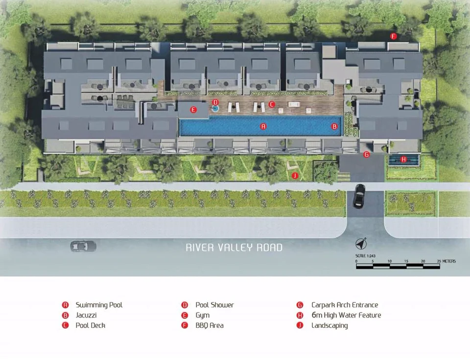 Site plan of Stellar Rv in Singapore