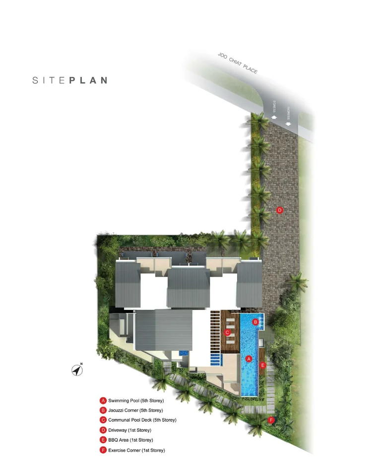 Site plan of Straits Residences in Singapore