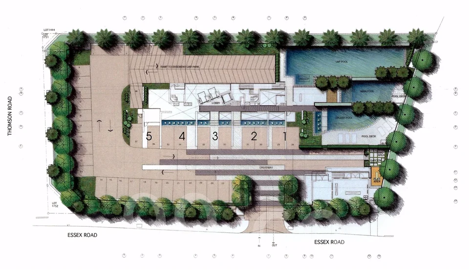 Site plan of Strata in Singapore