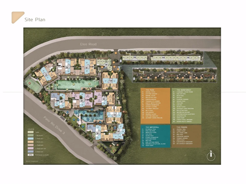 Site plan of Stratum in Singapore