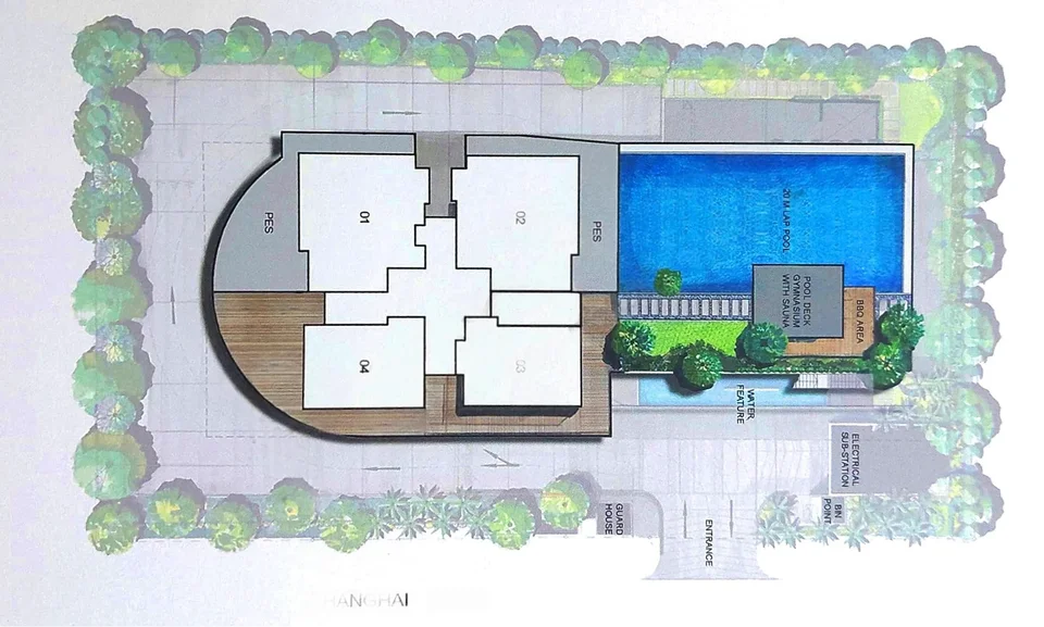Site plan of Studio 3 in Singapore