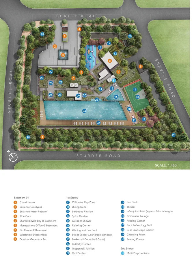 Site plan of Sturdee Residences in Singapore