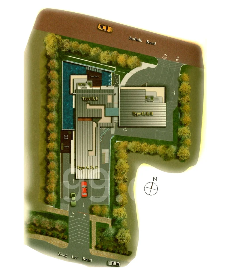 Site plan of Suffolk Premier in Singapore