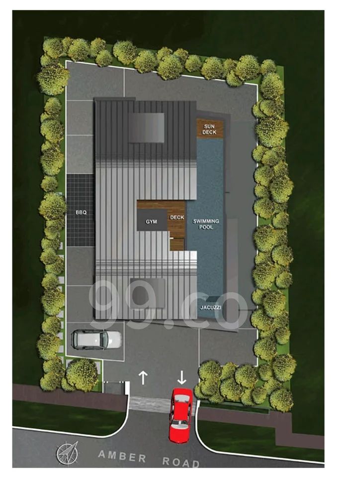Site plan of Suites @AMBER in Singapore