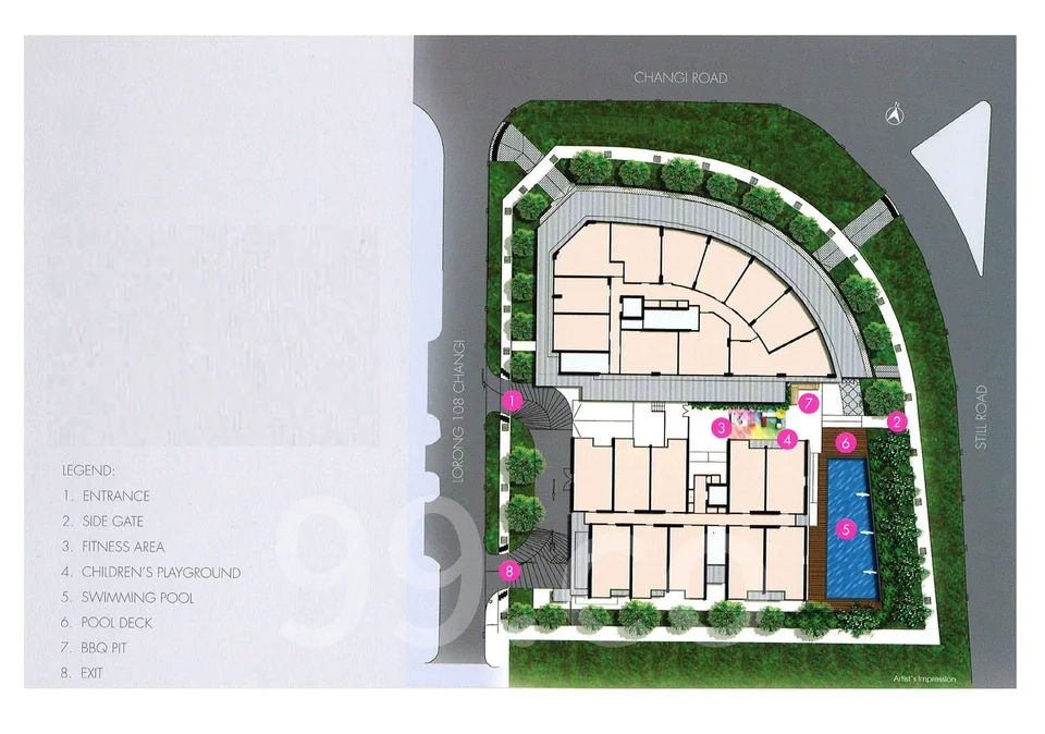 Site plan of SUITES@CHANGI in Singapore