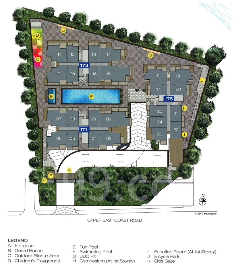 Site plan of Suites @EASTCOAST in Singapore