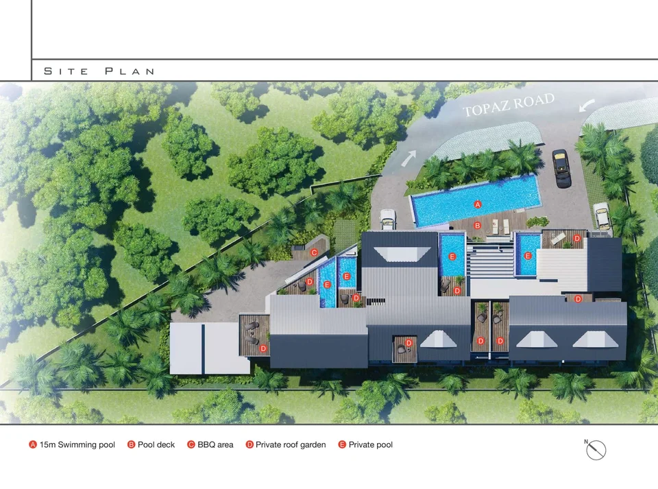 Site plan of Suites @TOPAZ in Singapore