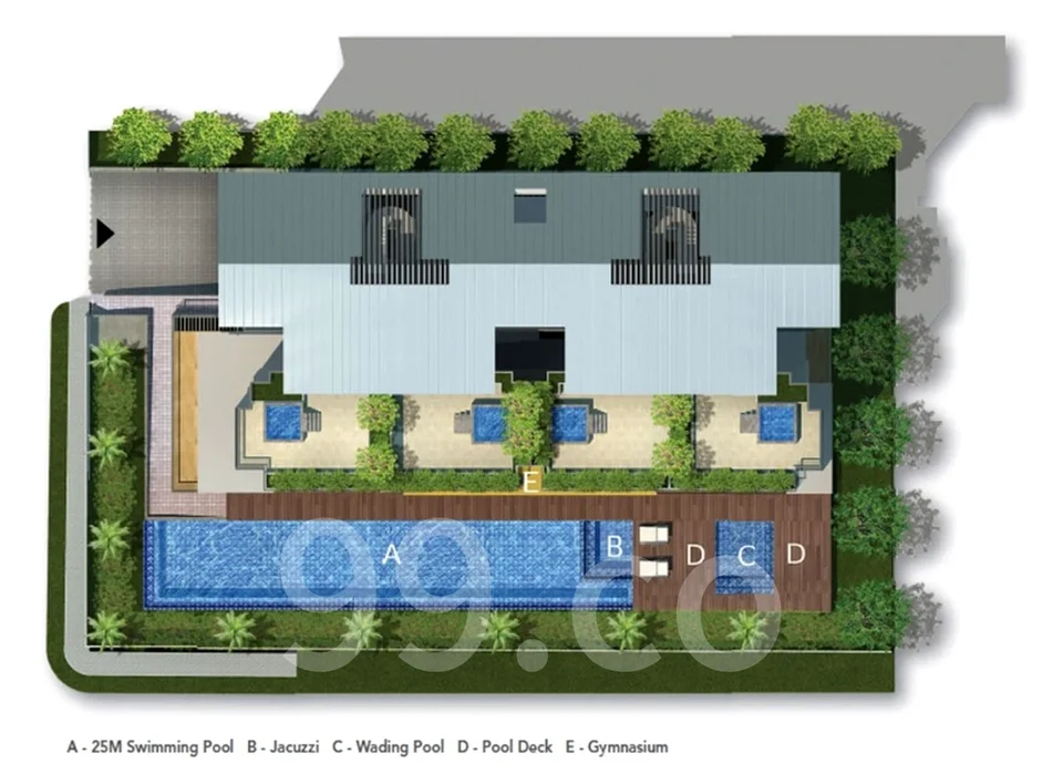 Site plan of Summer Scent in Singapore