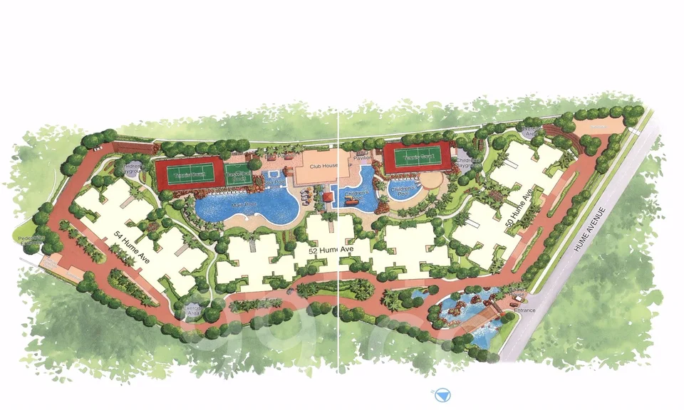 Site plan of Summerhill in Singapore