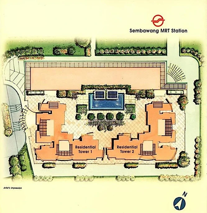 Site plan of Sun Plaza in Singapore