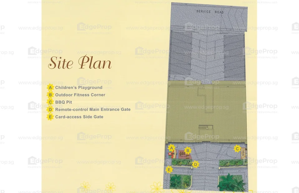 Site plan of Sunflower Regency in Singapore