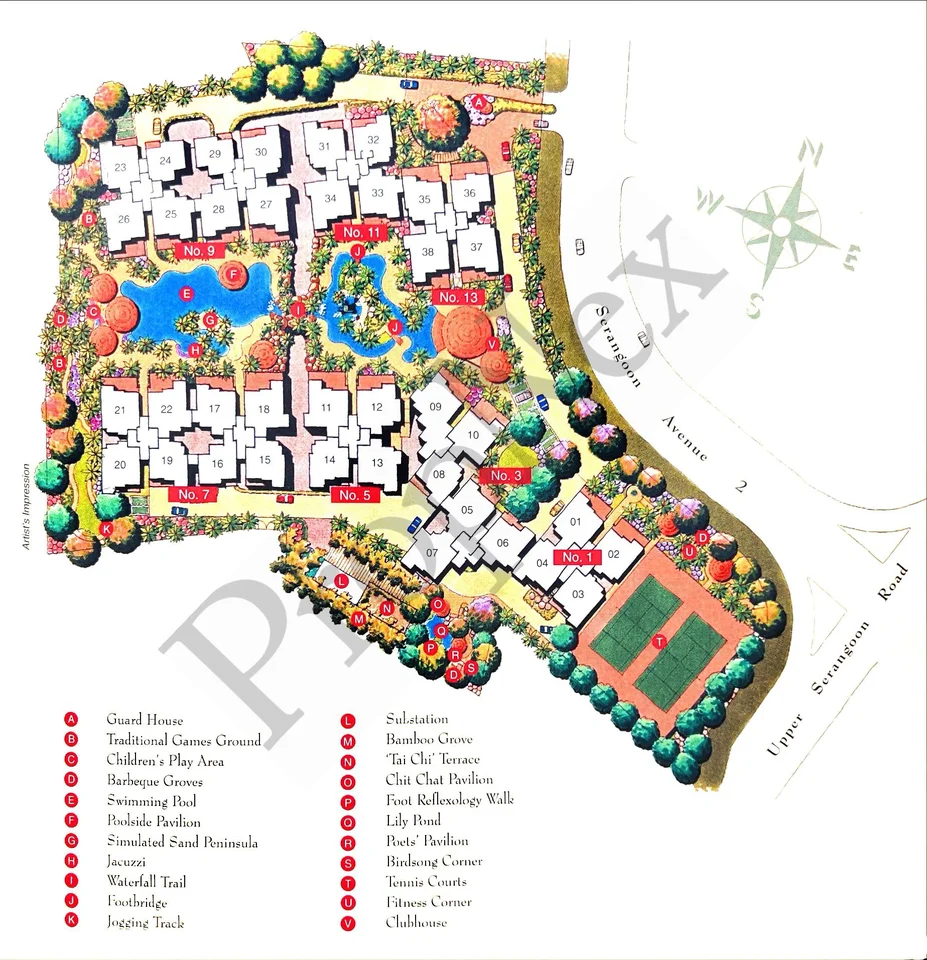 Site plan of Sunglade in Singapore
