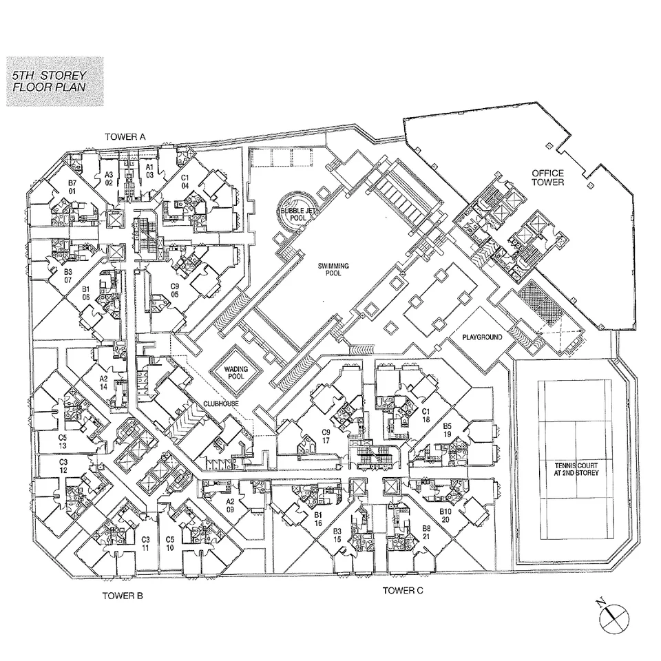 Site plan of Sunshine Plaza in Singapore