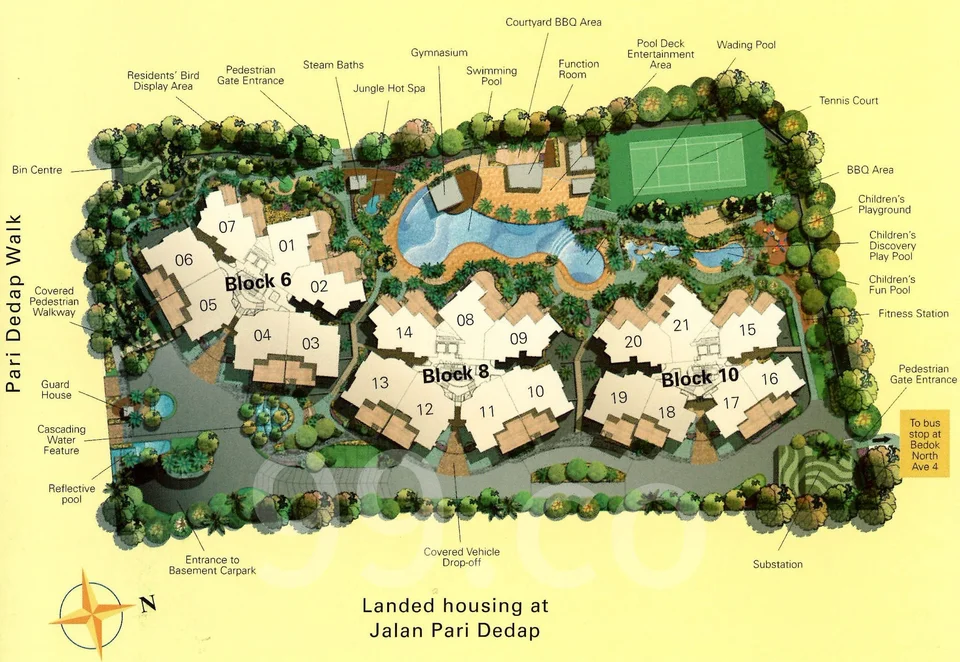 Site plan of Tanamera Crest in Singapore