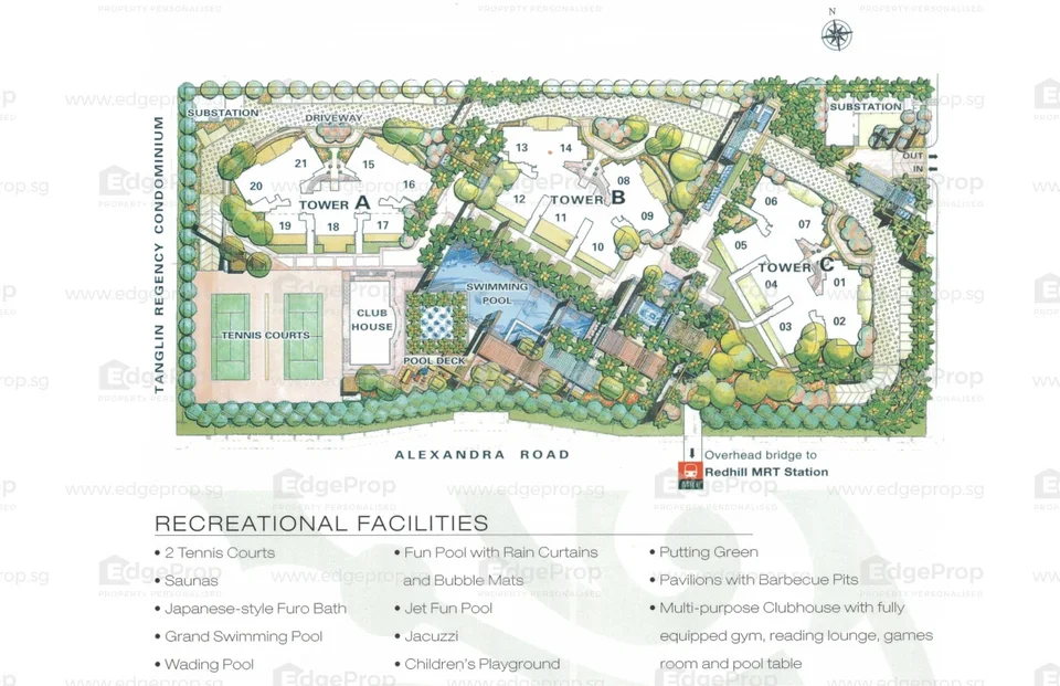 Site plan of Tanglin View in Singapore