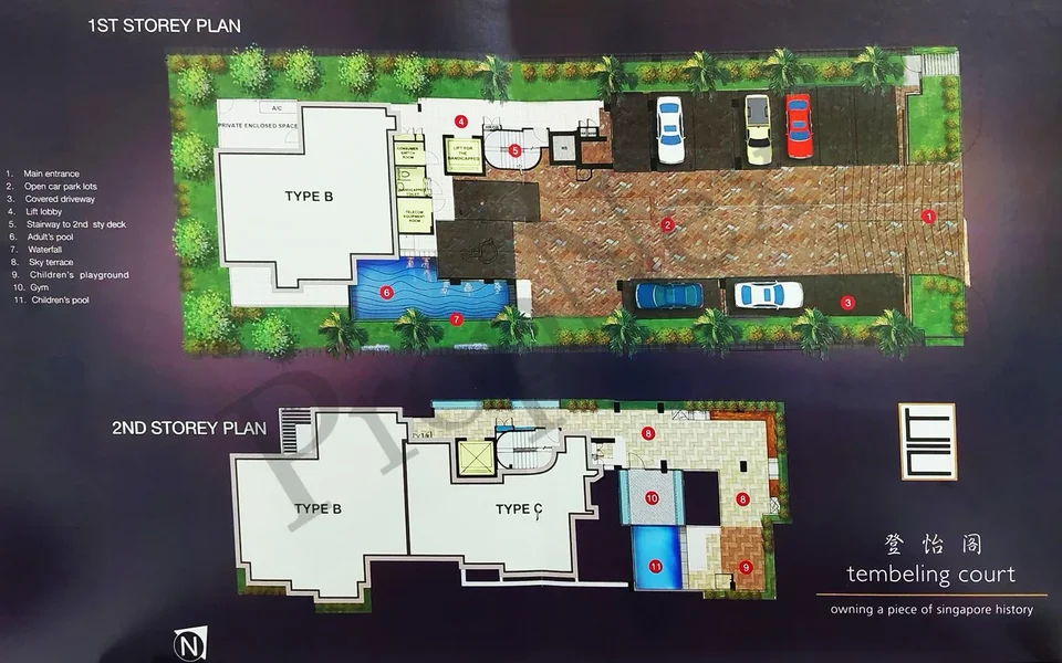 Site plan of Tembeling Court in Singapore