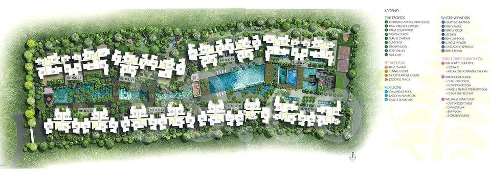 Site plan of Terrasse in Singapore