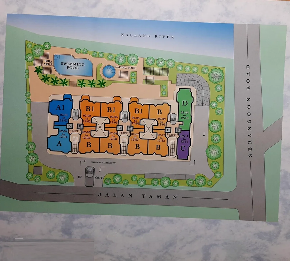 Site plan of The Aberdeen in Singapore