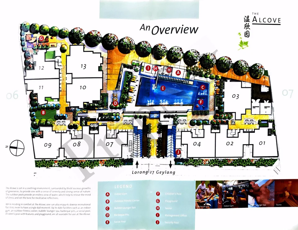 Site plan of The Alcove in Singapore