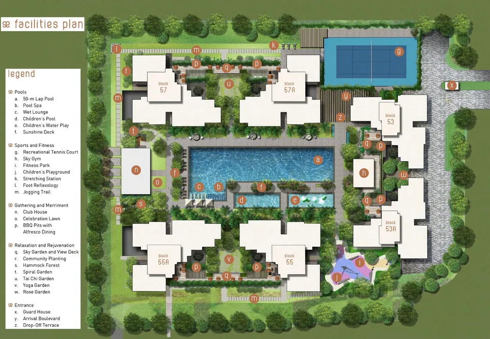 Site plan of The Amore in Singapore