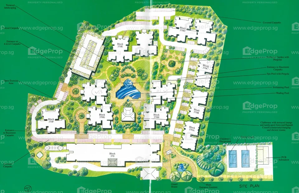 Site plan of The Anchorage in Singapore