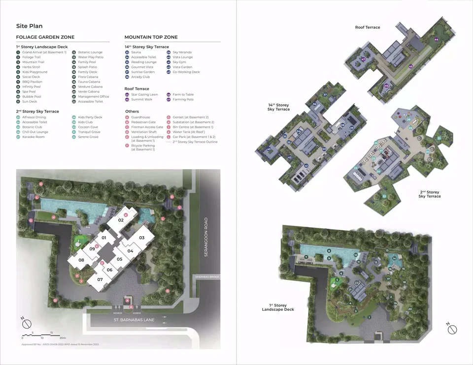 Site plan of The Arcady At Boon Keng in Singapore