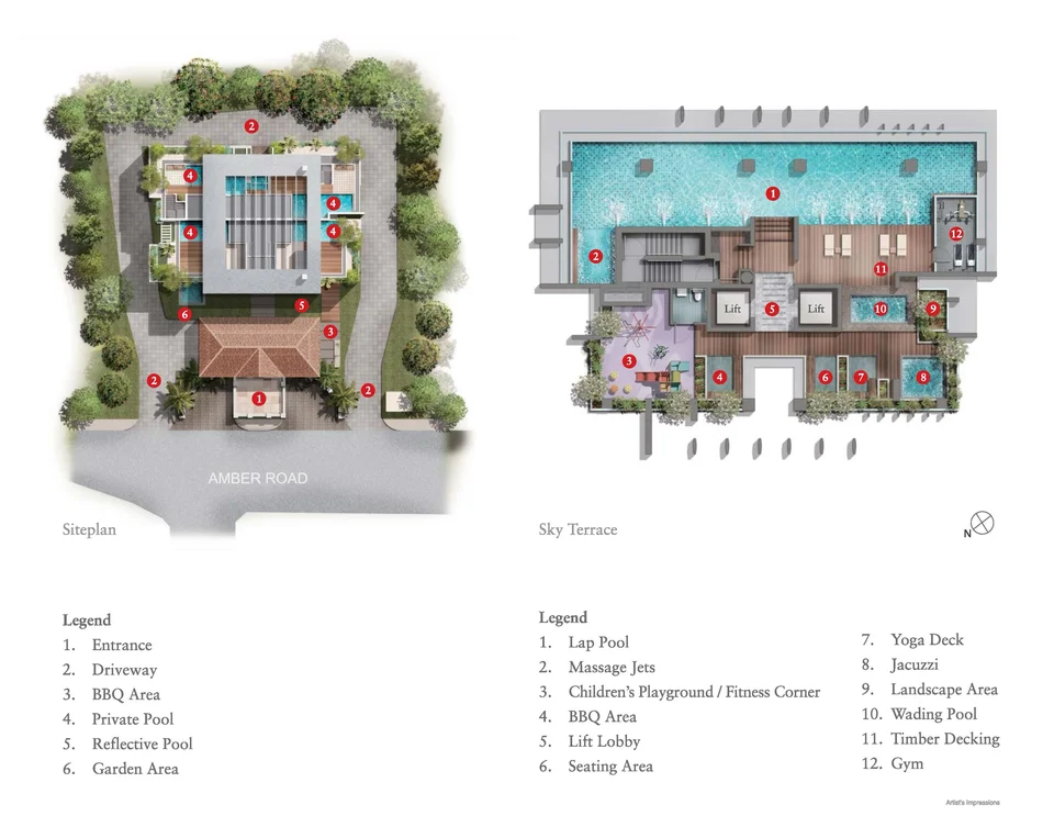 Site plan of The Aristo @AMBER in Singapore