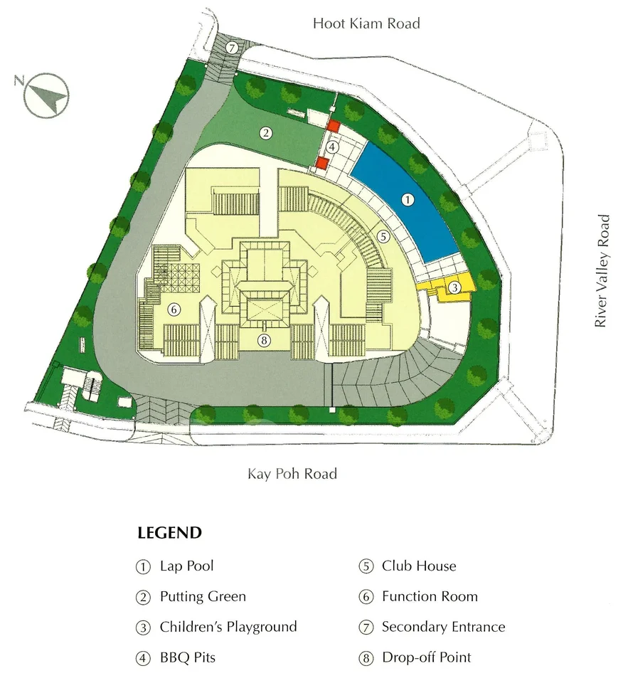 Site plan of The Aston in Singapore