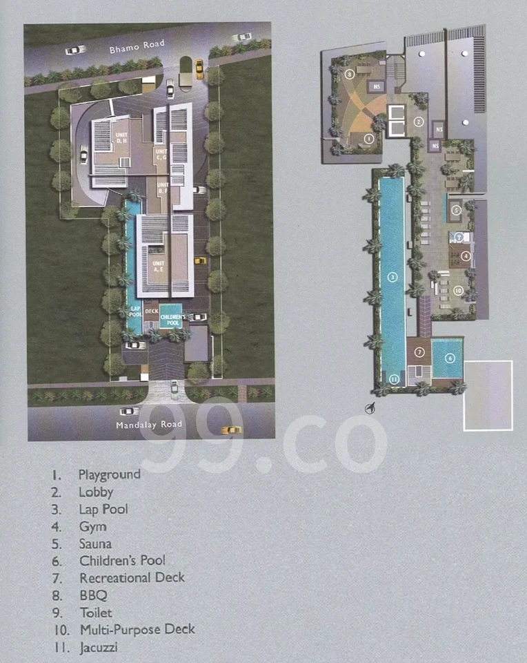 Site plan of The Axis in Singapore