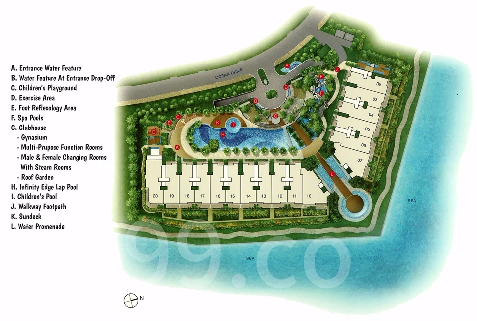 Site plan of The Azure in Singapore