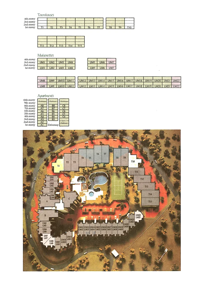 Site plan of The Balmoral in Singapore