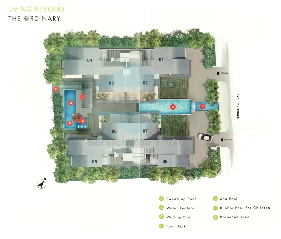 Site plan of The Beacon Edge in Singapore