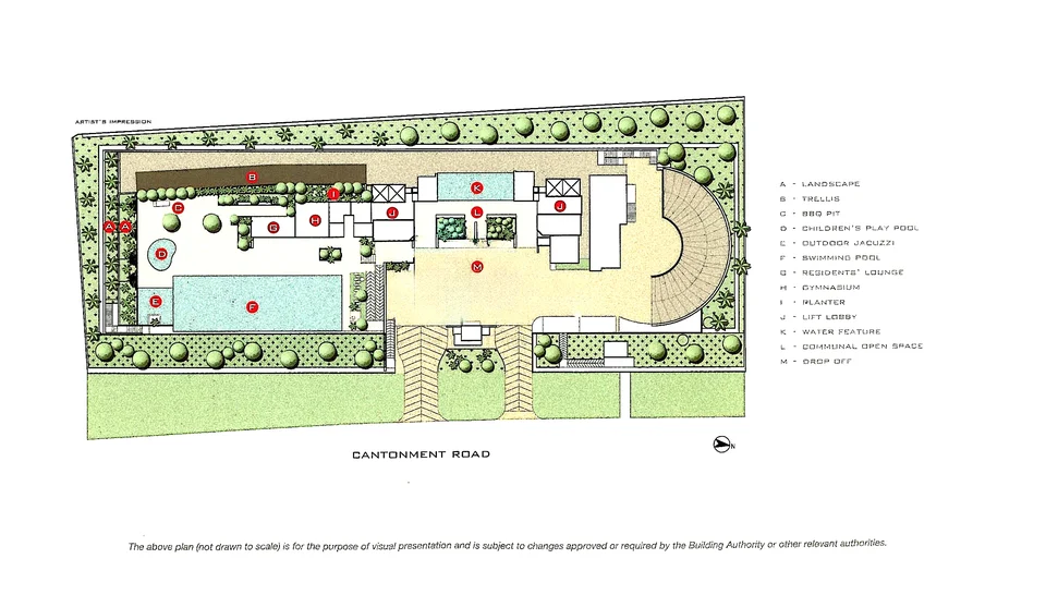 Site plan of The Beacon in Singapore