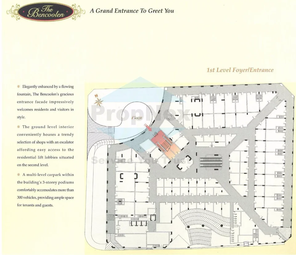 Site plan of The Bencoolen in Singapore