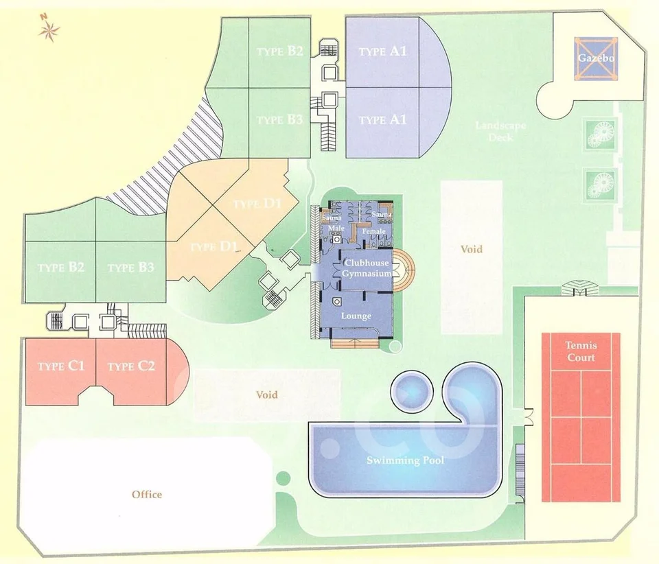 Site plan of The Bencoolen in Singapore
