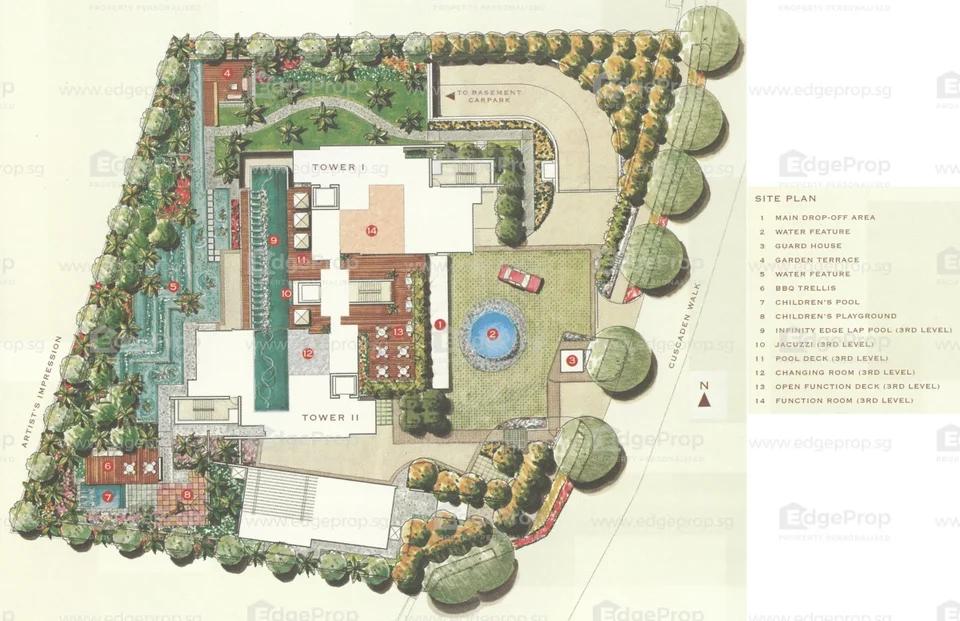 Site plan of The Boulevard Residence in Singapore