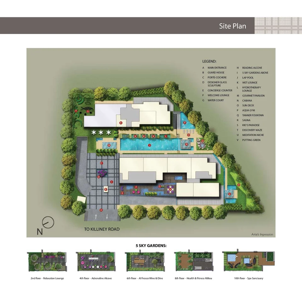 Site plan of The Boutiq in Singapore