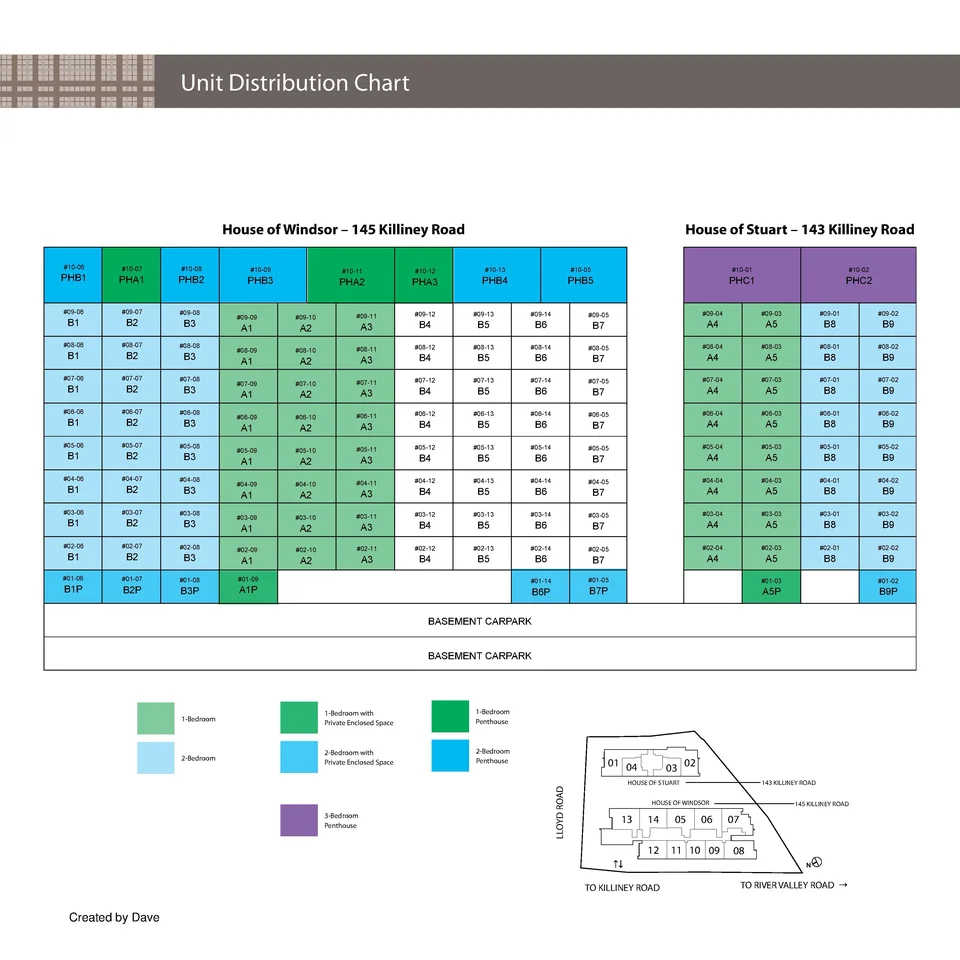 Site plan of The Boutiq in Singapore