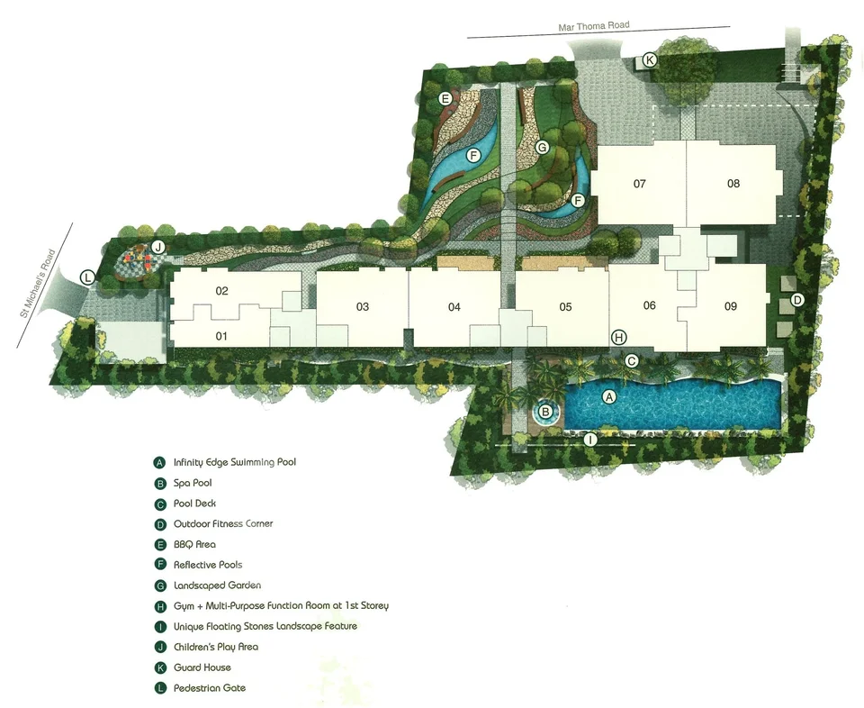 Site plan of The Callista in Singapore