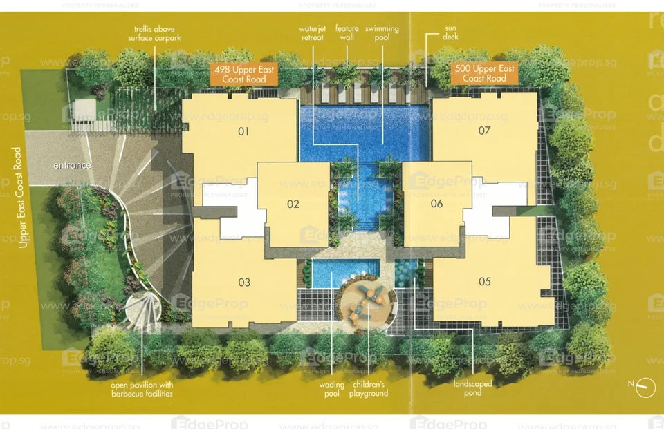 Site plan of The Calypso in Singapore