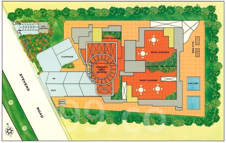 Site plan of The Capri in Singapore
